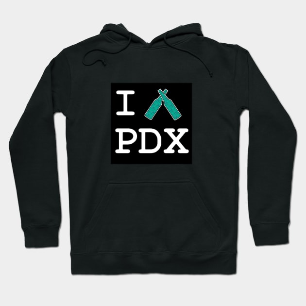 I Heart PDX (Cheers) Hoodie by Pocket Nebula